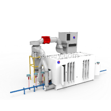 Cabina a spruzzo in polvere con binario ruota